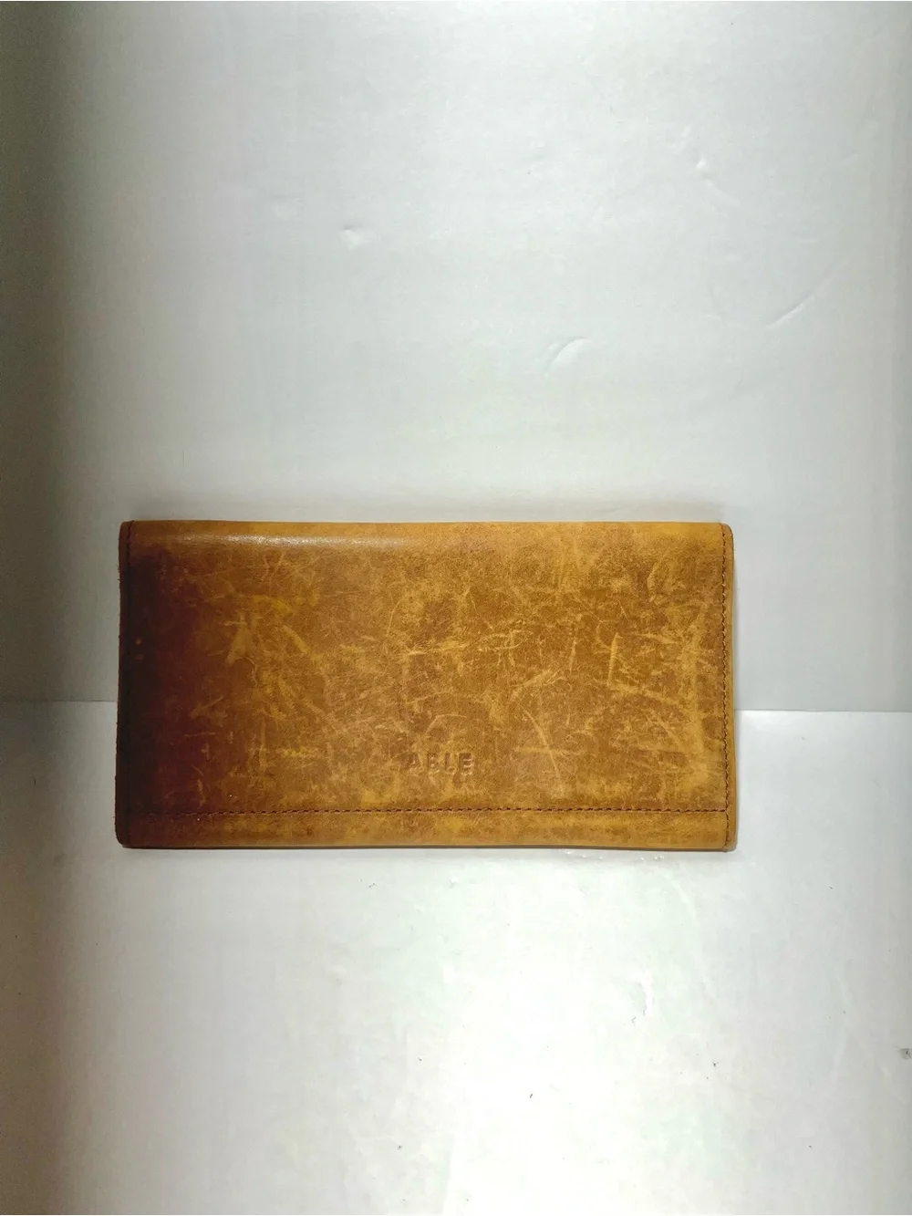 😍 Able Leather Fold Wallet in Cognac Brown